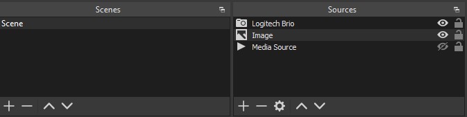 OBS Scene with Image and Media